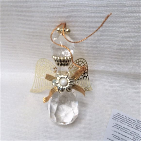 Christmas Tree Ornament Lot Angels Light Up Crystal Some VTG NEW Holiday Deco - Picture 3 of 6